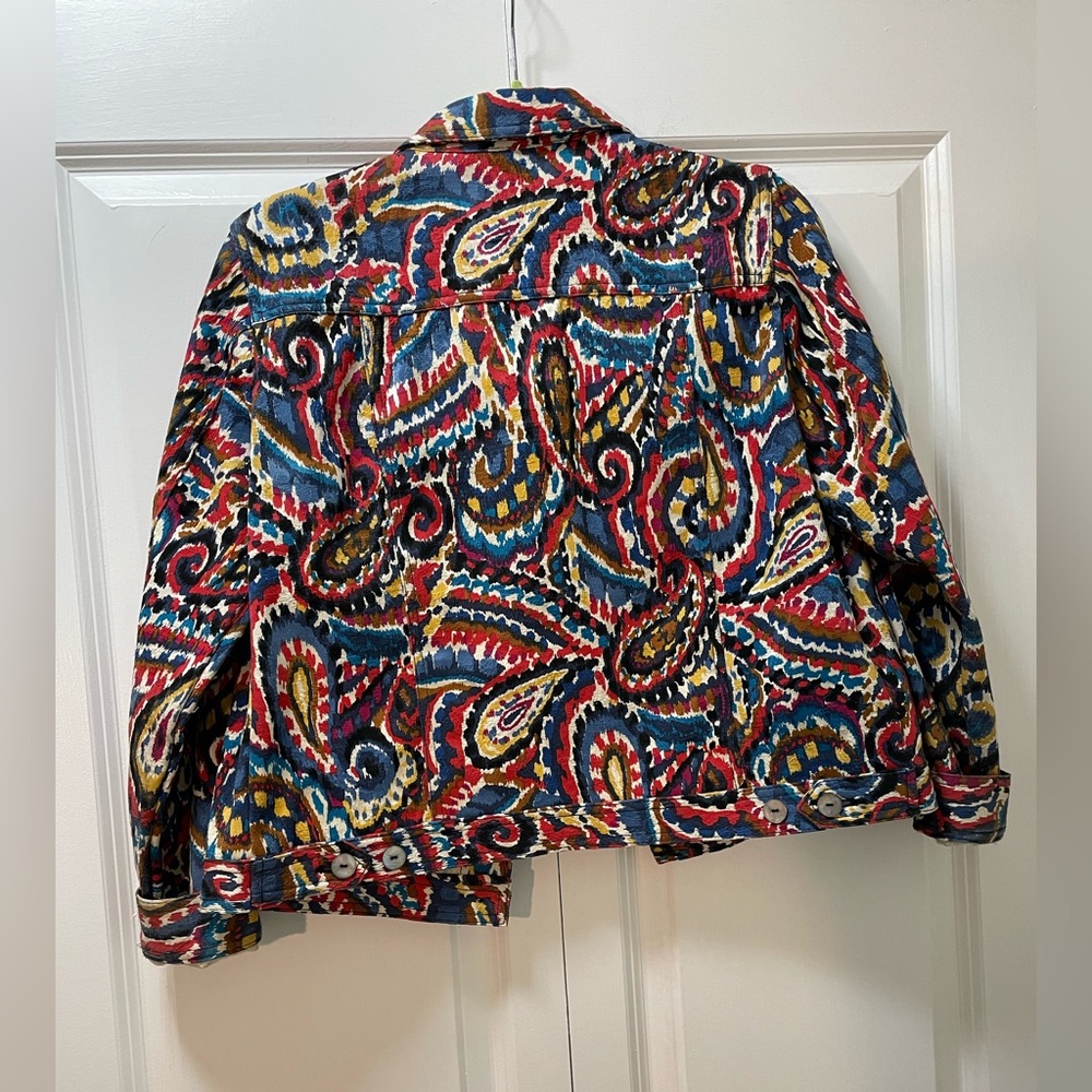 Ruby Rd. Bright color women’s size 10 jacket with button closure - Picture 2 of 7